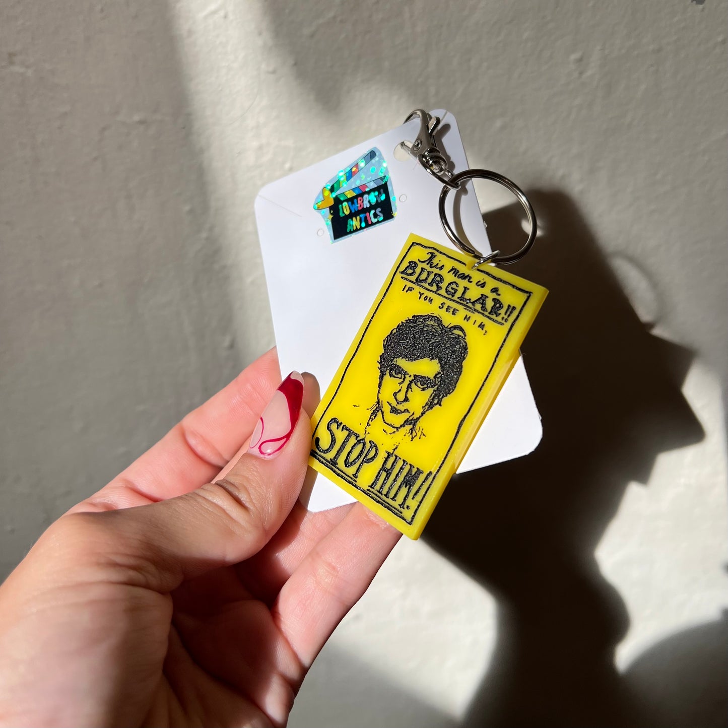 Stop Him! After Hours Inspired Flyer Earrings, Pins, and Keychains