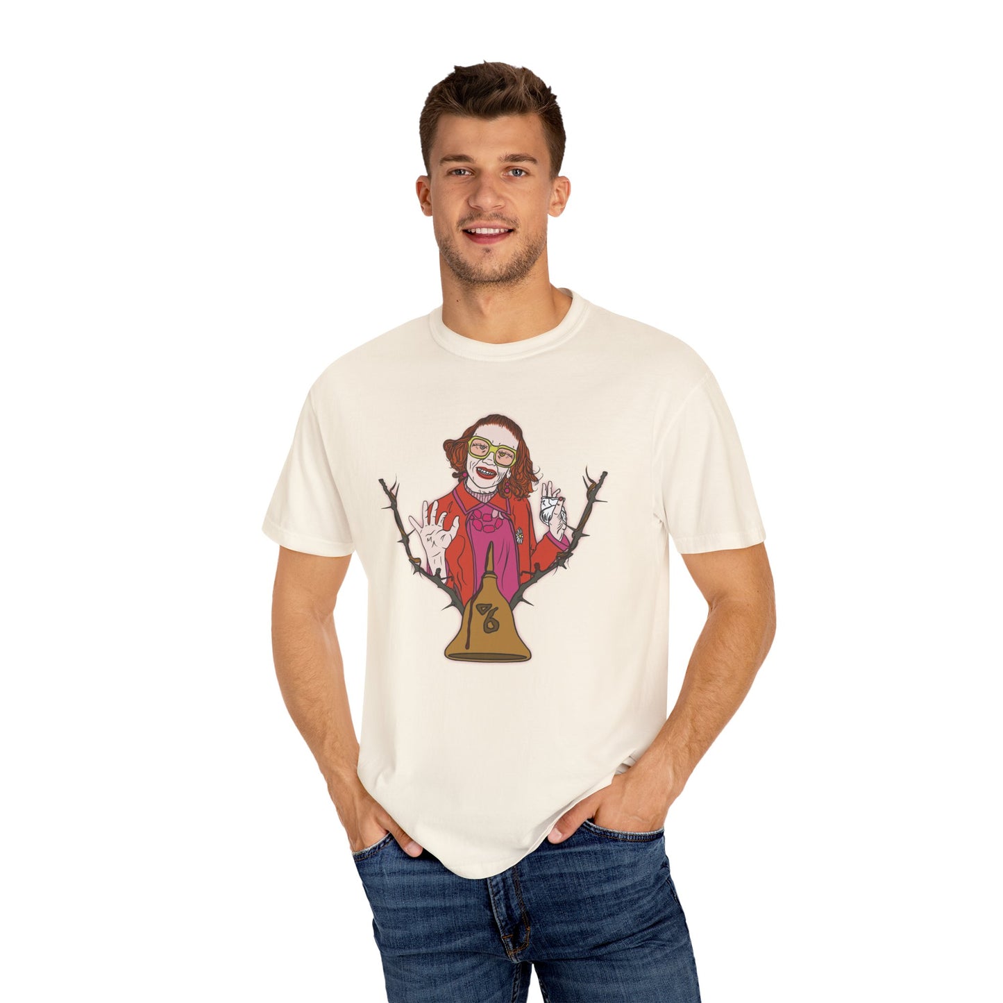 Weapons Inspired Aunt Gladys Illustrated Unisex Garment-Dyed T-shirt