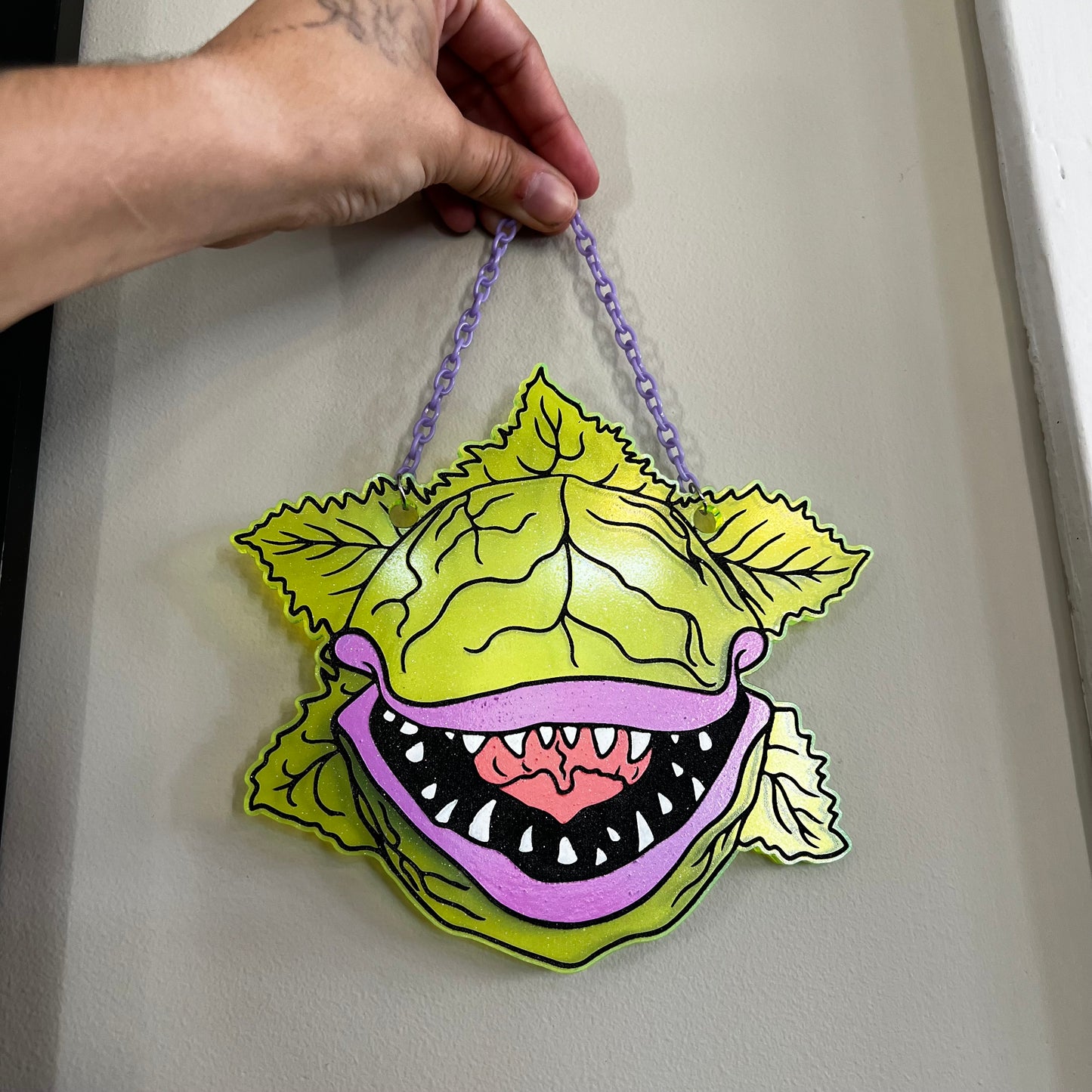 Audrey II wall hanging inspired by Little Shop of Horrors.