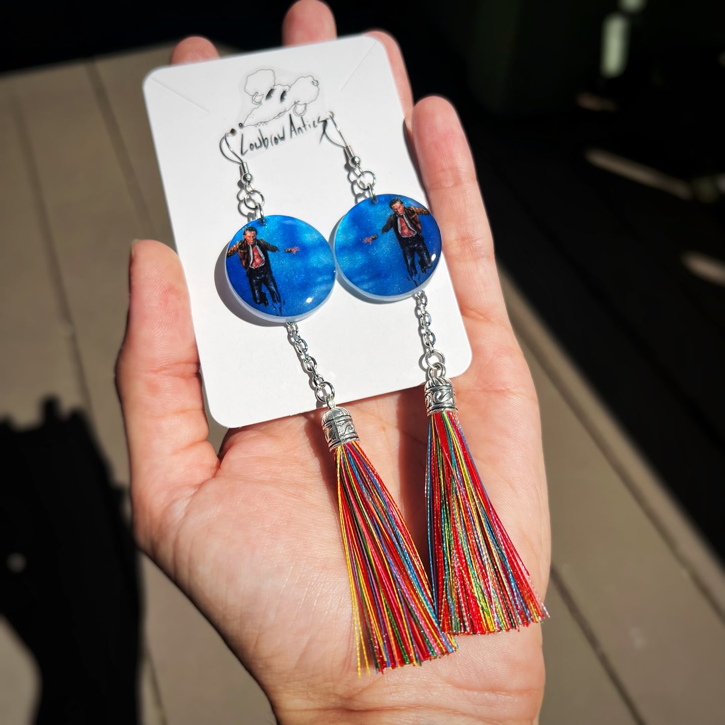 Videodrome Multicolored Tassel Earrings