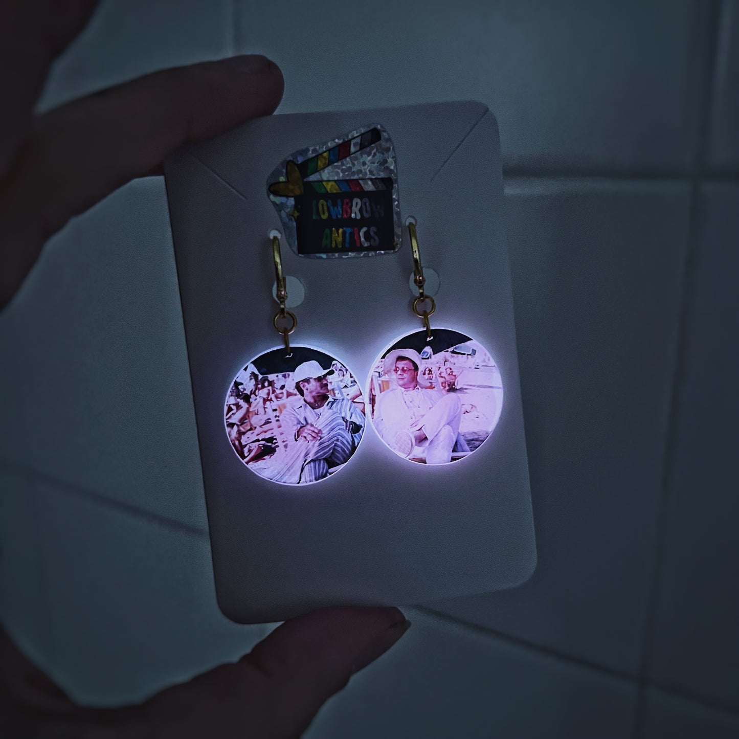 The Birdcage Film Still Glow in the Dark Earrings