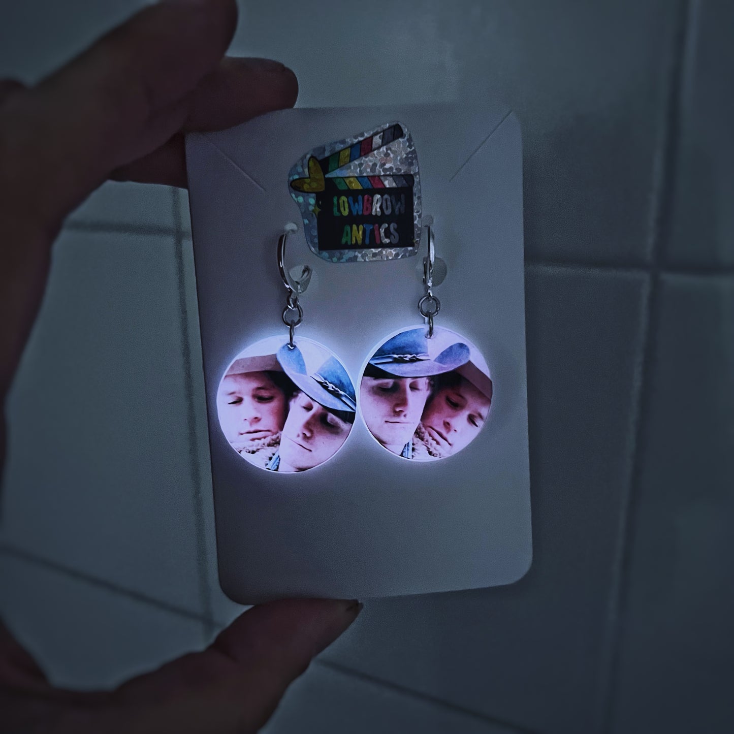 Brokeback Mountain Glow in the Dark Film Still Earrings