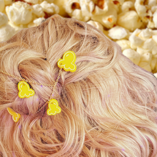 Popcorn Chain Hair Clips