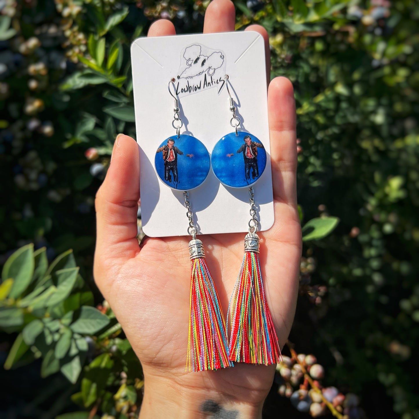 Videodrome Multicolored Tassel Earrings