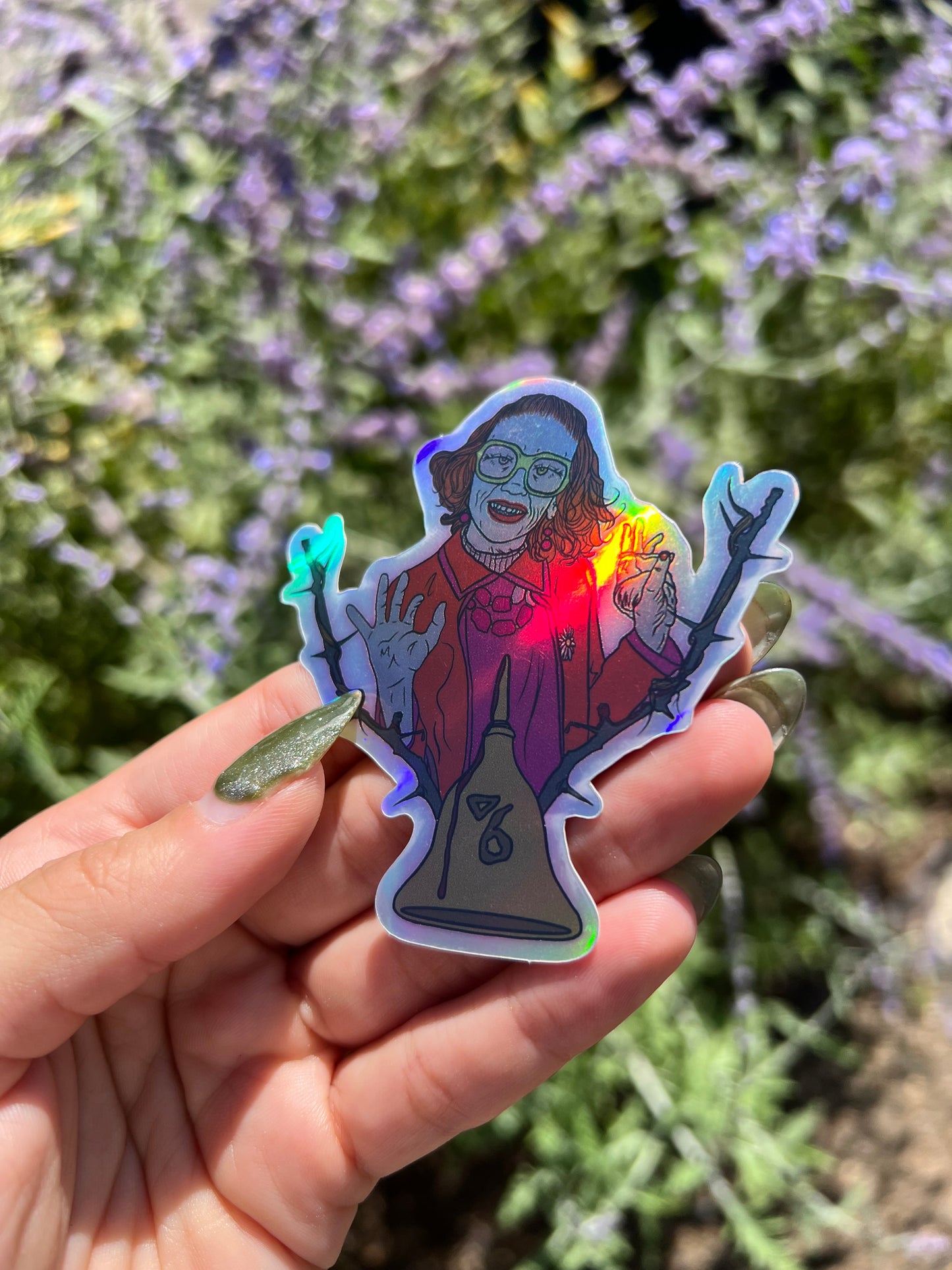 Weapons Inspired Aunt Gladys Holographic Sticker