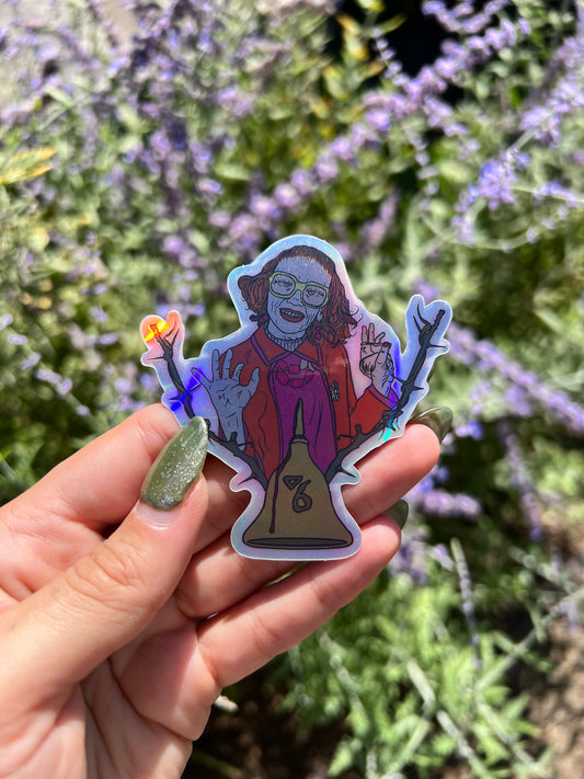 Weapons Inspired Aunt Gladys Holographic Sticker