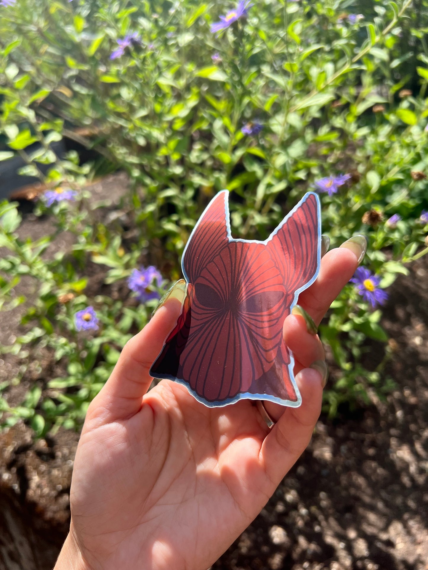 Dracula Armor Helmet Mirror Stickers