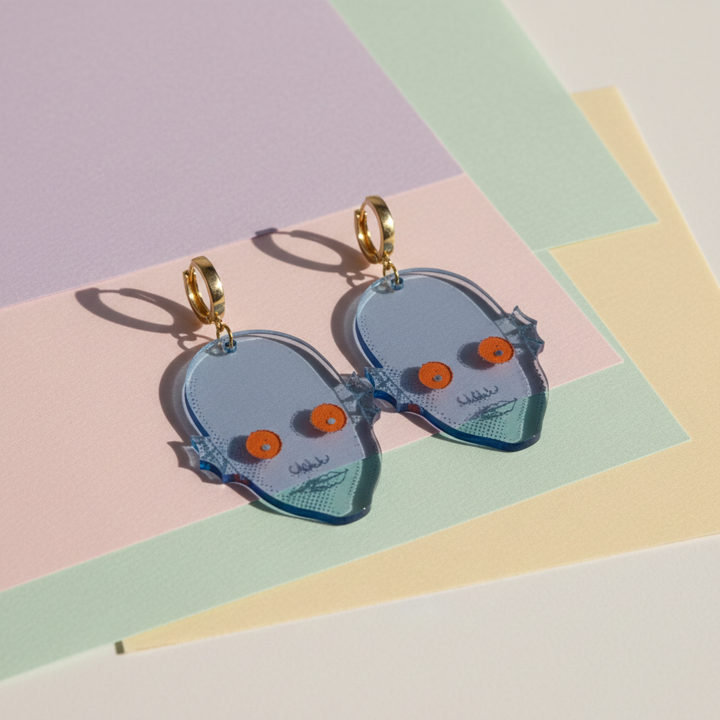 Fantastic Planet Blacklight Earrings & Keychains