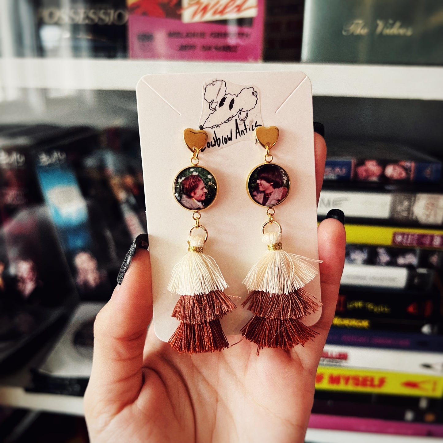 Harold & Maude Inspired Fringe Earrings