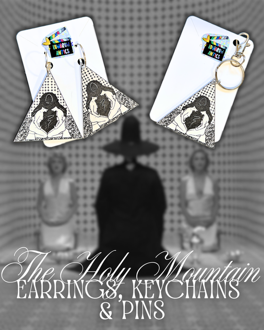 The Holy Mountain Earrings, Keychains, & Pins