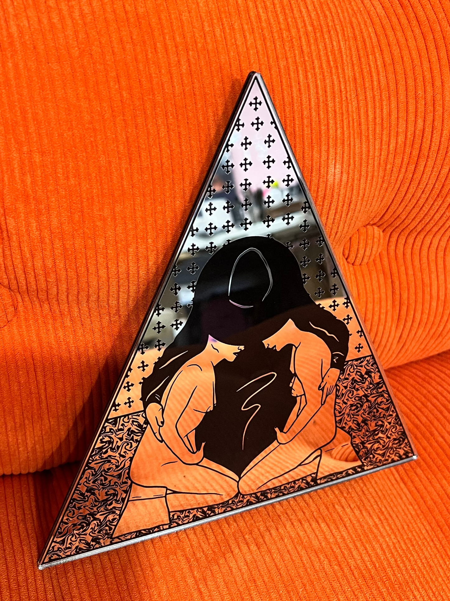 Triangle mirror inspired by Jodorowsky's The Holy Mountain