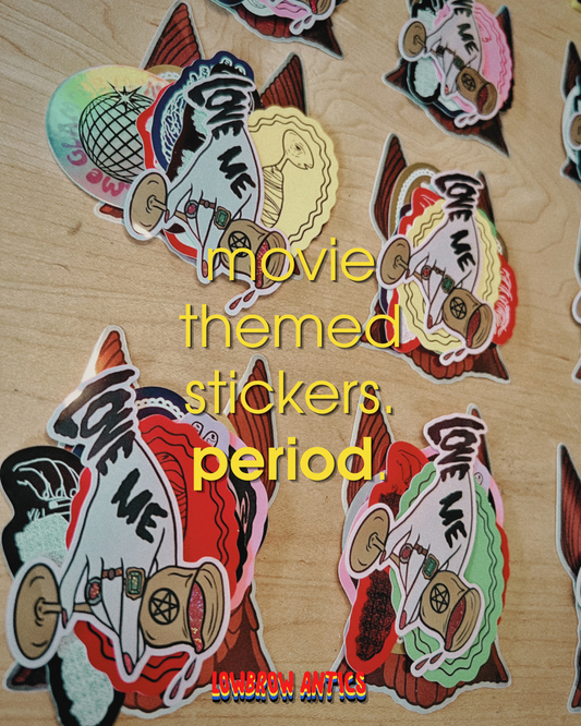 Movie Themed Sticker Pack - 10 Stickers