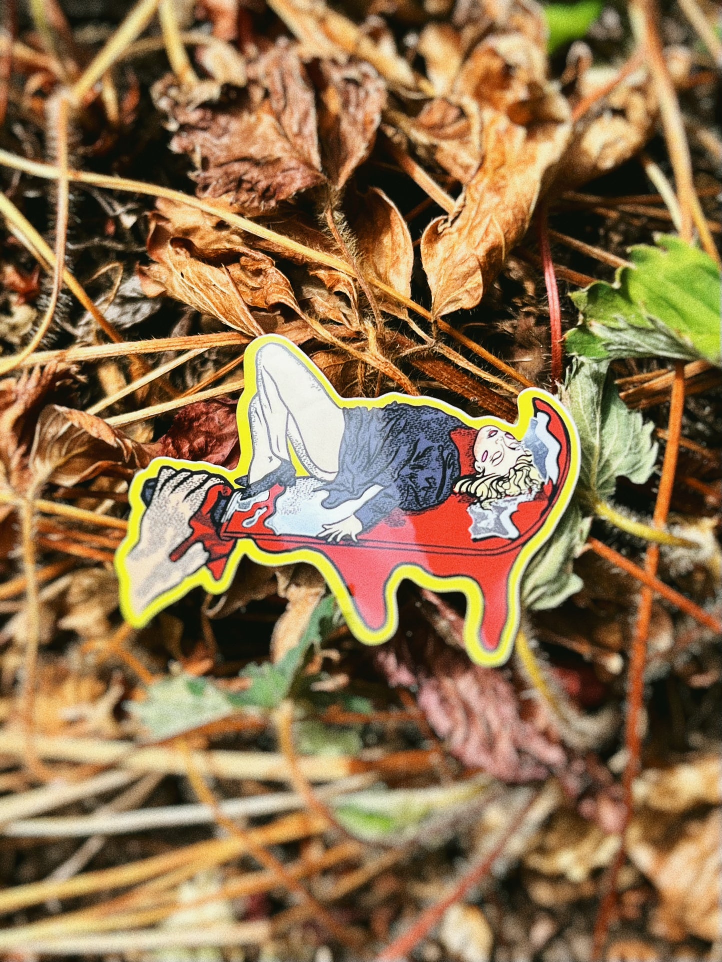 A Bay of Blood Mirrored Stickers