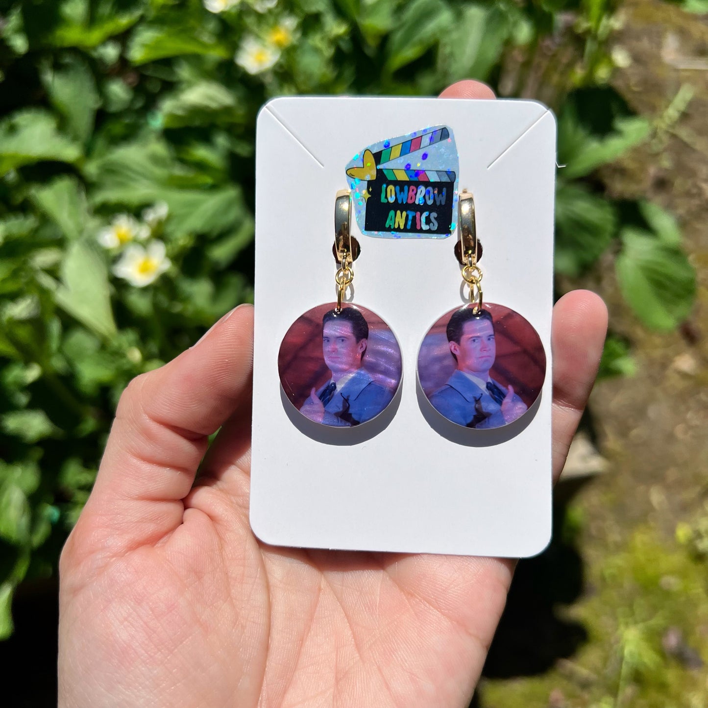 Agent Dale Cooper Twin Peaks Inspired Charm Earrings