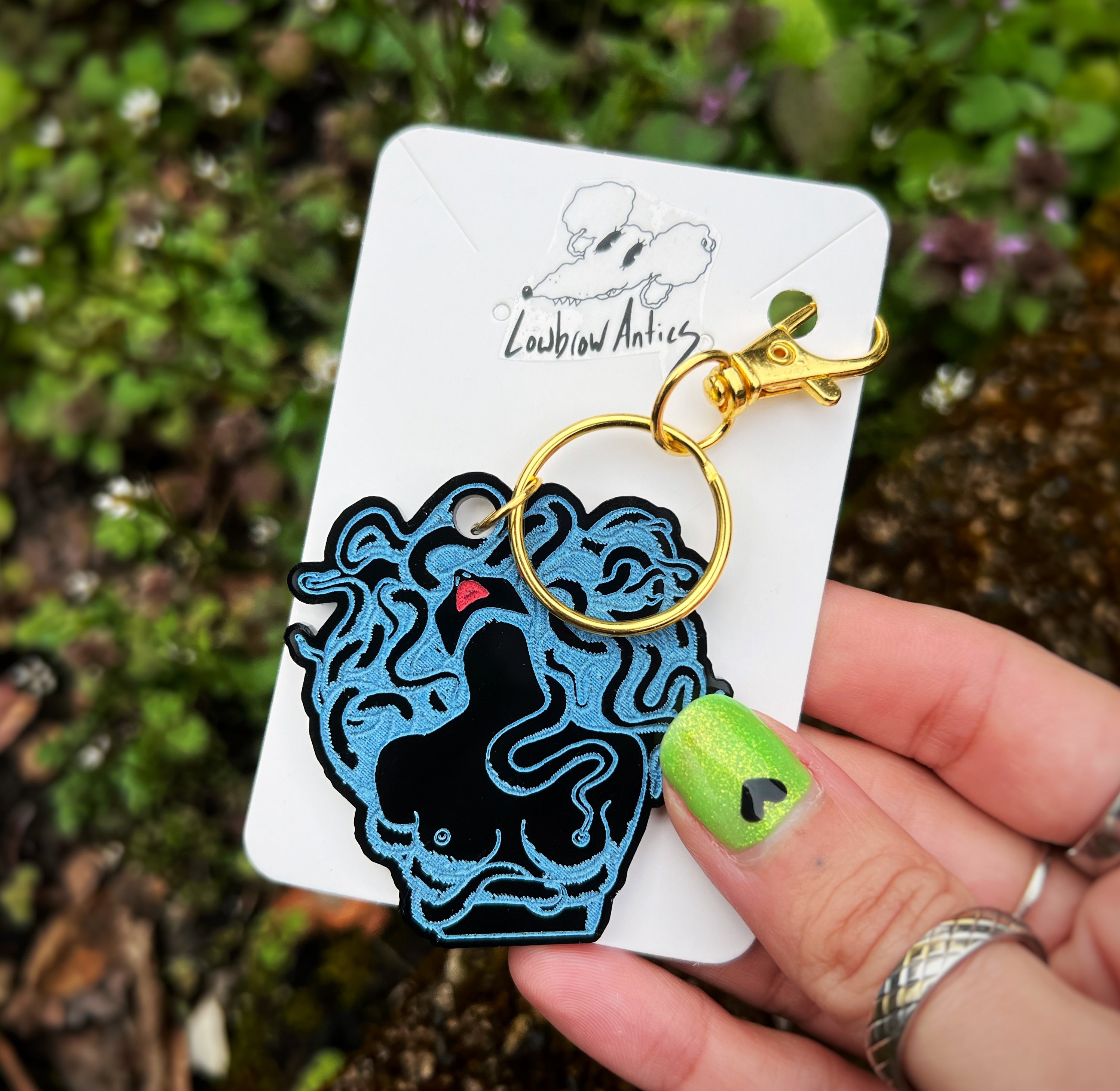 Keychains Bust Possession Bust Keychain – Lowbrow Antics