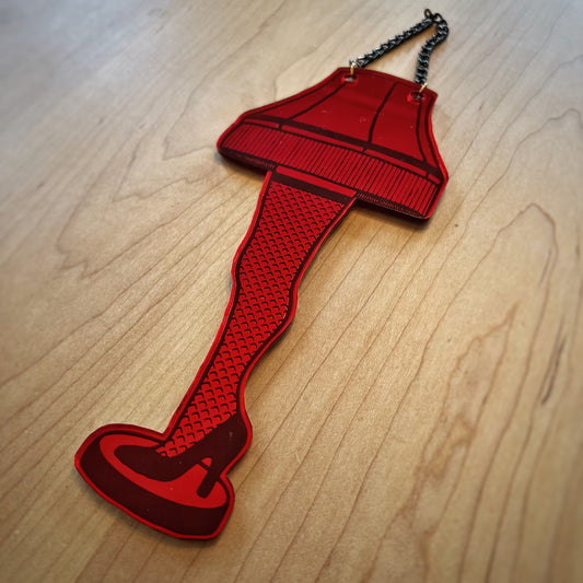 A Christmas Story Inspired Leg Lamp Wall Art