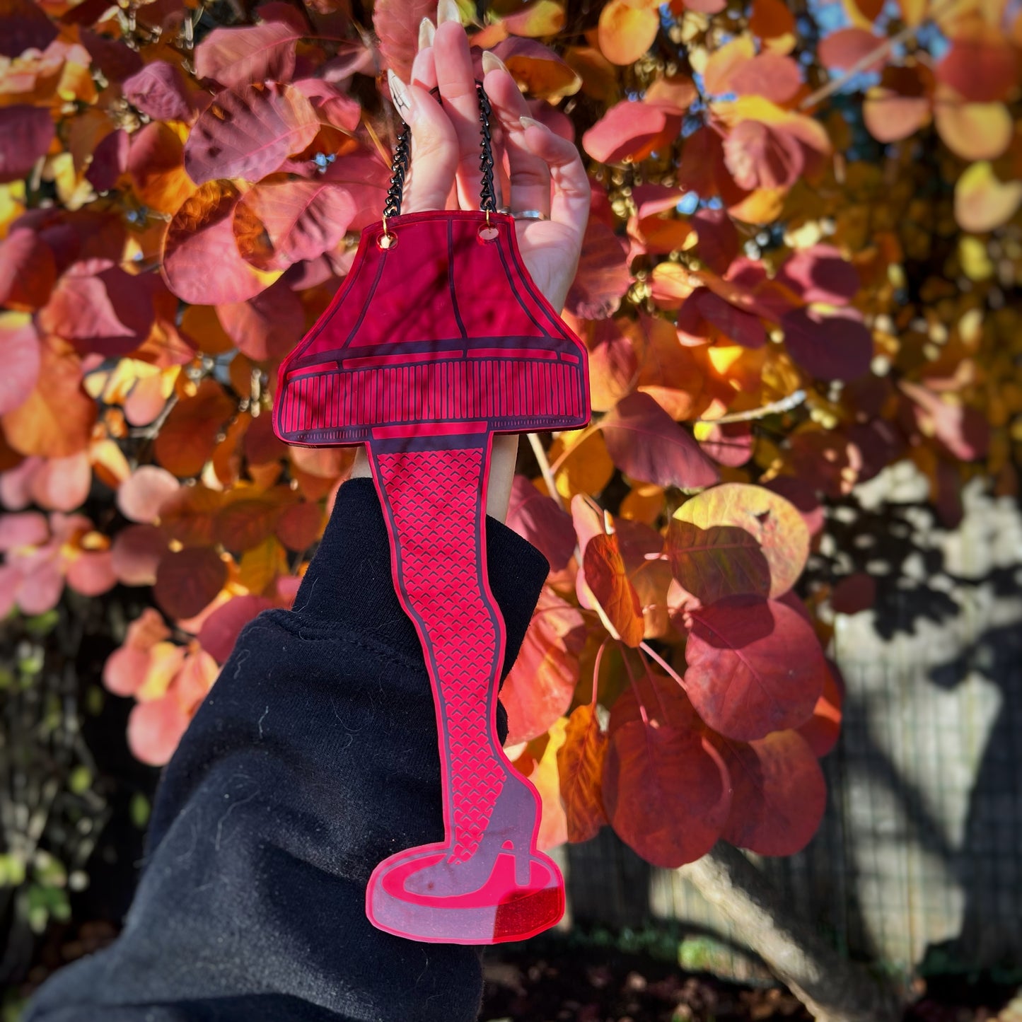 A Christmas Story Inspired Leg Lamp Wall Art