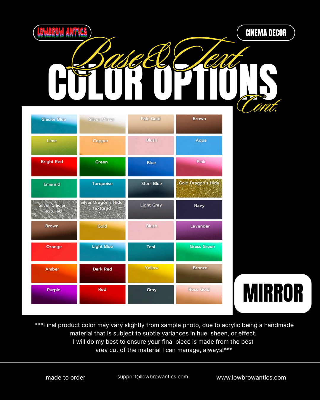 Color options for Lowbrow Antics Restricted Panther Wall Art