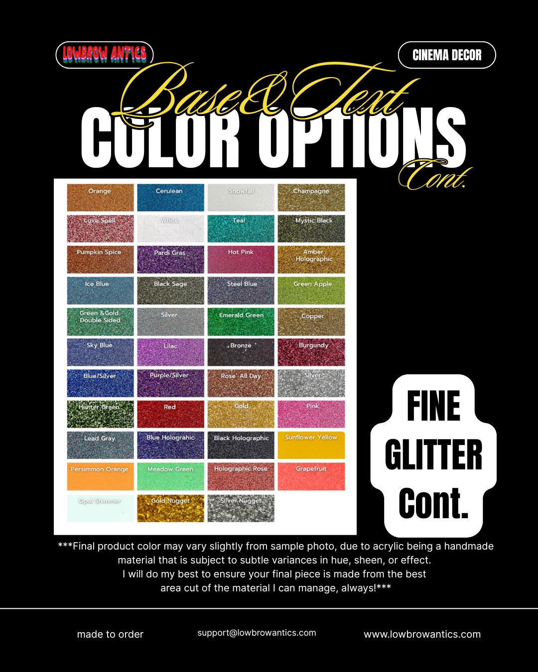 Color Options for Lowbrow Antics Restricted Panther Wall Art