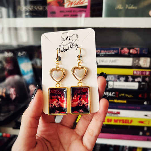 In the Mood For Love Heart Charm Earrings