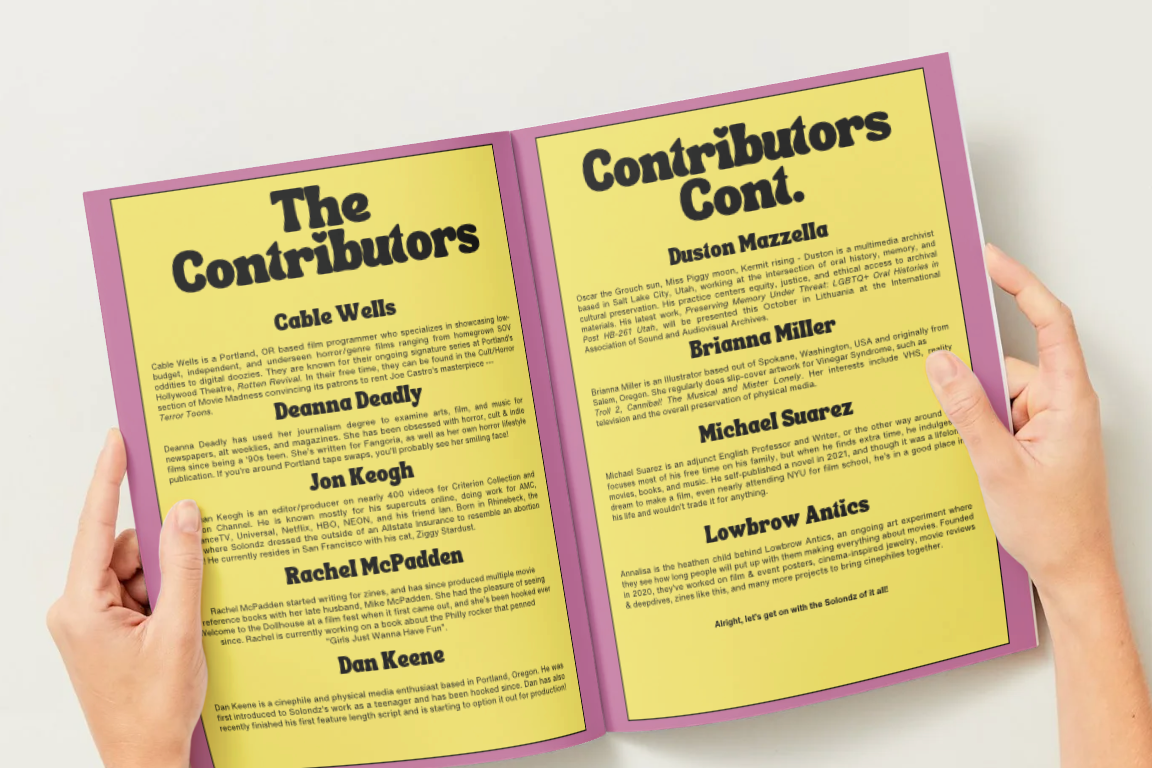 [DIGITAL PRE-ORDER] Welcome to the Solondz House: A Todd Solondz FanZine 2026