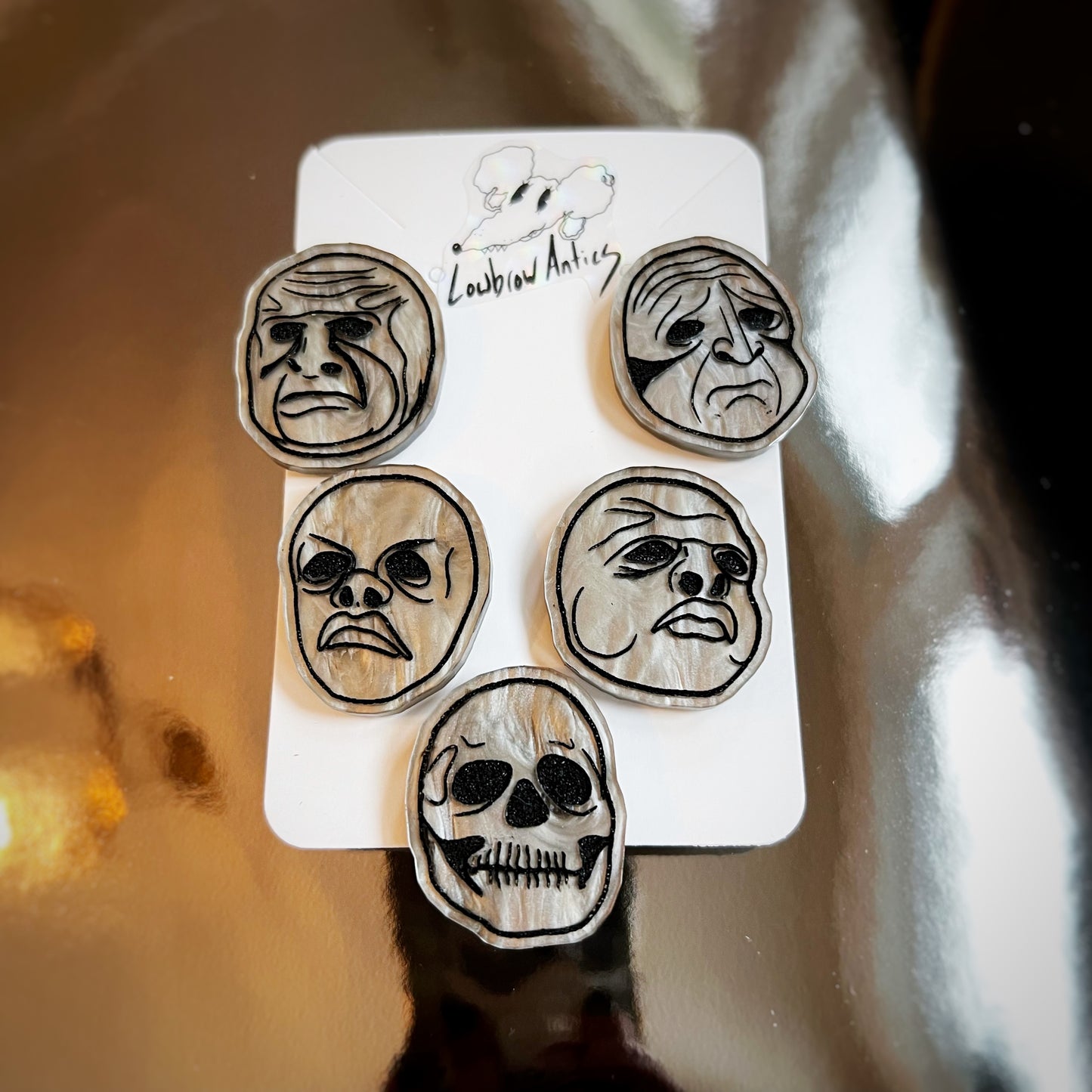 The Masks 5 Pin Set (Twilight Zone Inspired Collection)