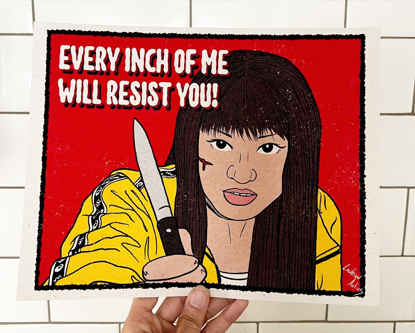 Takako Chigusa art print inspired by Battle Royale.