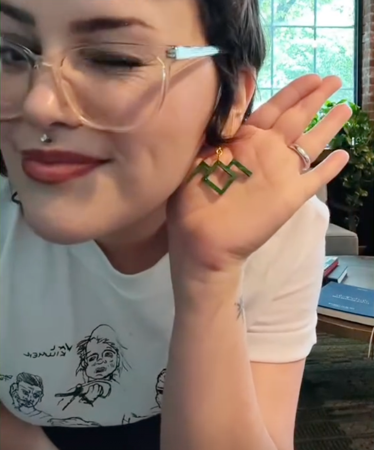 Twin Peaks Owl Symbol Earrings