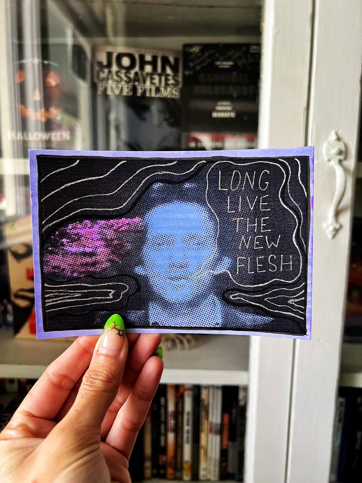 Videodrome Handmade Postcard