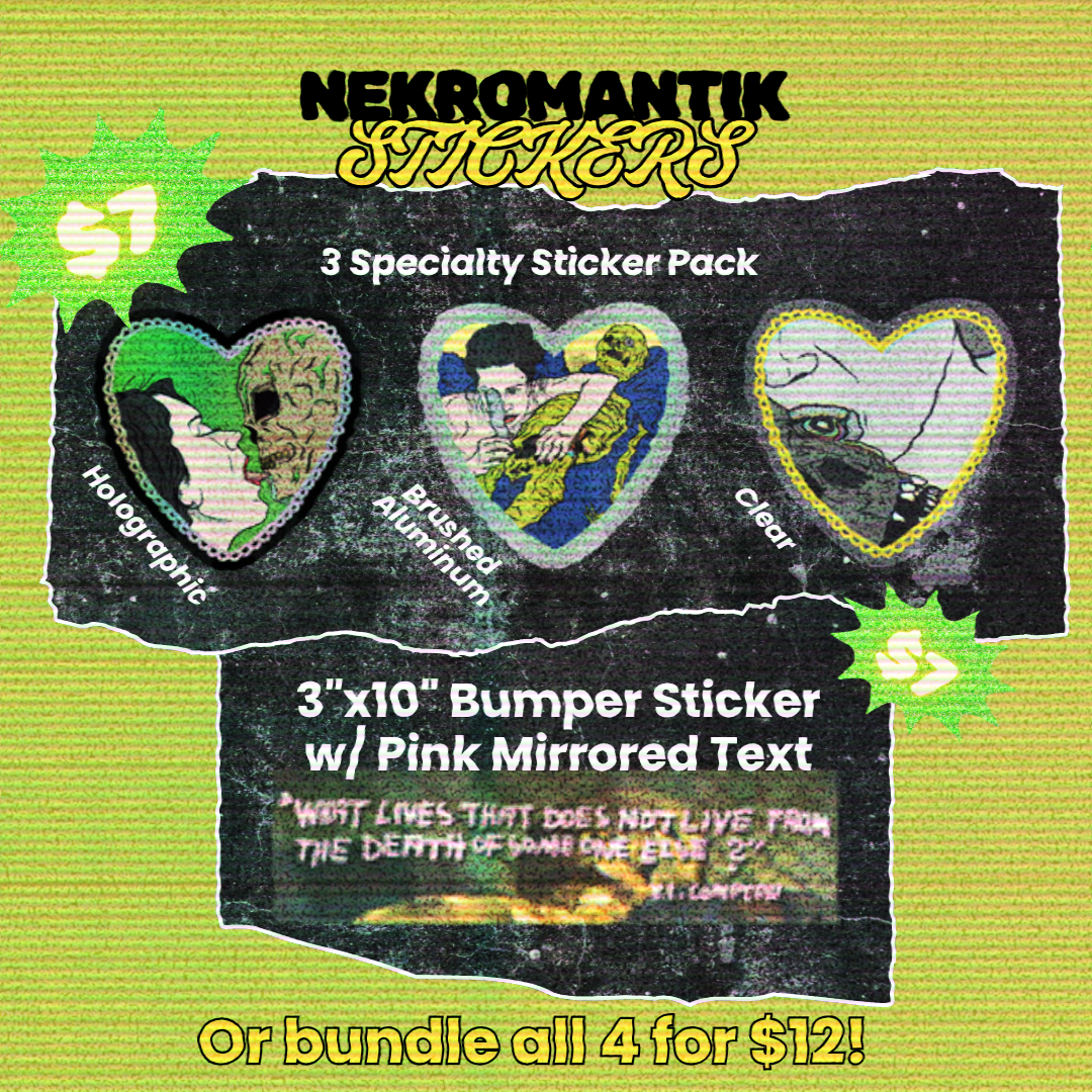 Nekromantik Sticker Packs & Bumper Stickers
